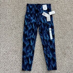 Xersion High-Rise Blue Patterned Leggings